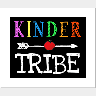 Kindergarten Teacher Kinder Tribe 1st First Day Of School Posters and Art